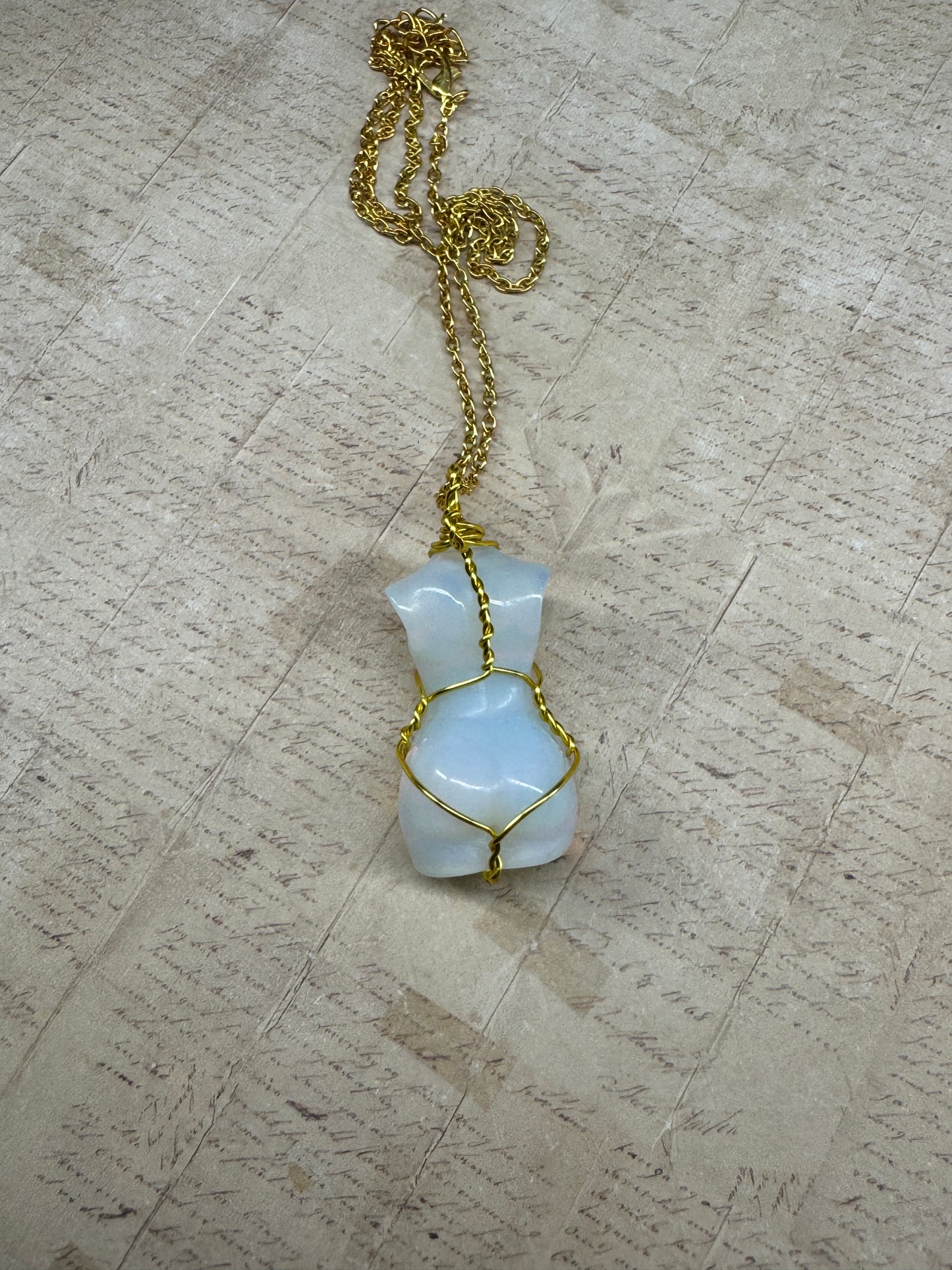 Sexy Lady Crystal Pendant – Wire Wrapped, 1.5”