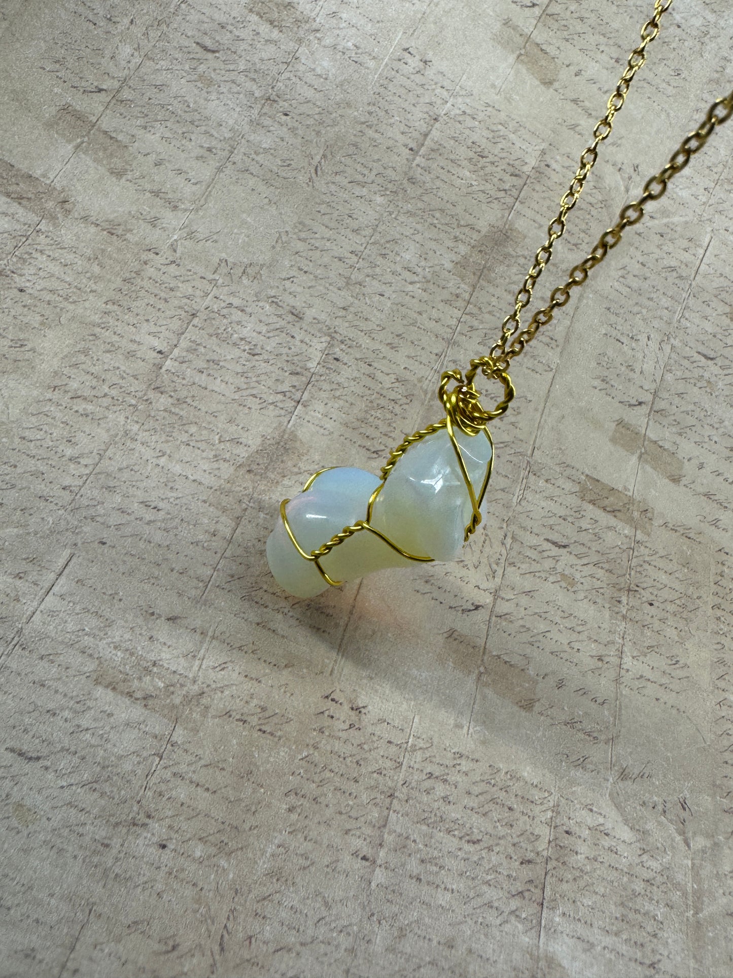 Sexy Lady Crystal Pendant – Wire Wrapped, 1.5”
