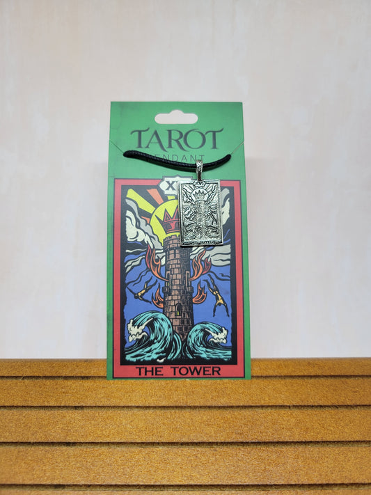 Tarot Pendant Necklace — The Tower