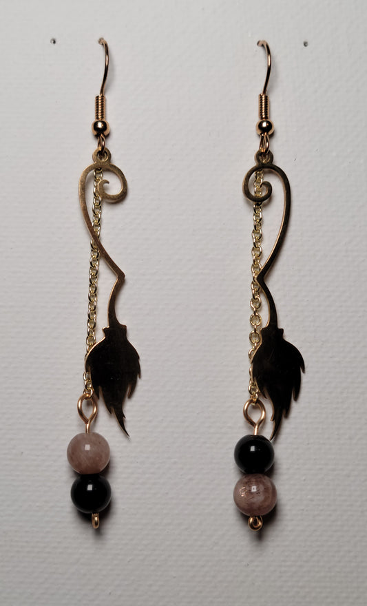 Broom Charm Earrings