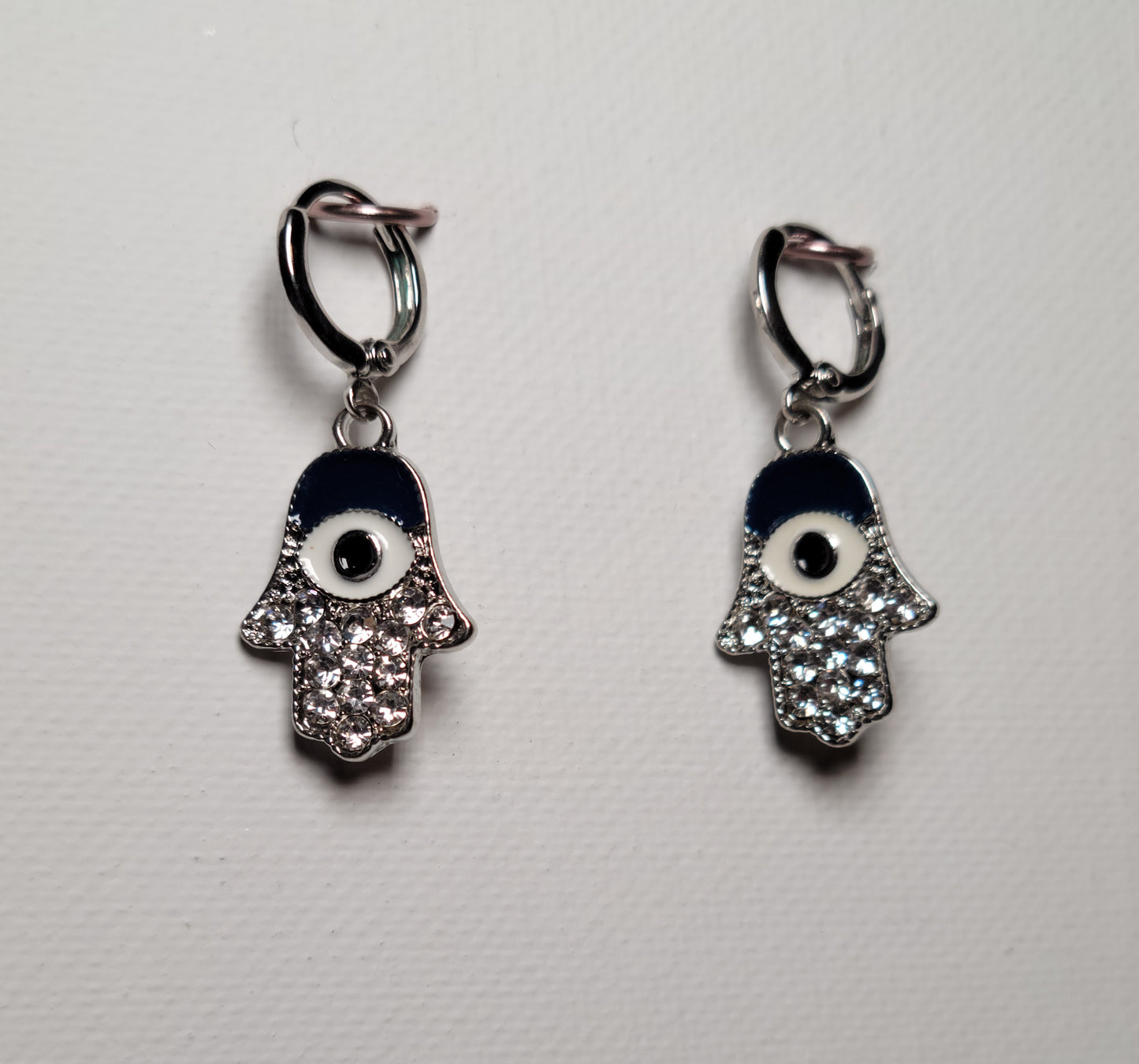 Hamsa Clip Earrings