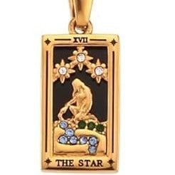 Gold Tarot Pendant Necklace