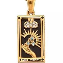 Gold Tarot Pendant Necklace