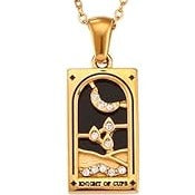 Gold Tarot Pendant Necklace