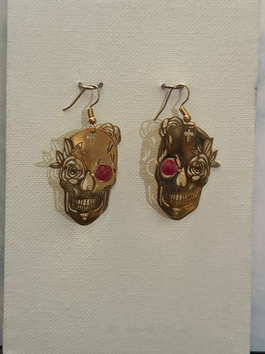 Skull Charm Earrings