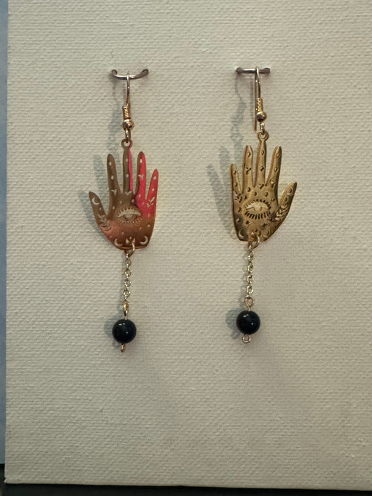 Hand Charm Earrings