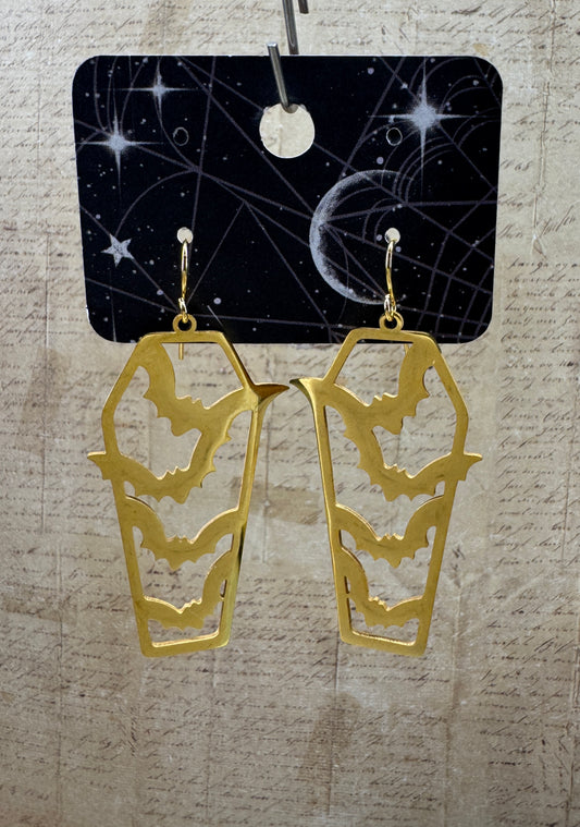 Batty Coffin earrings