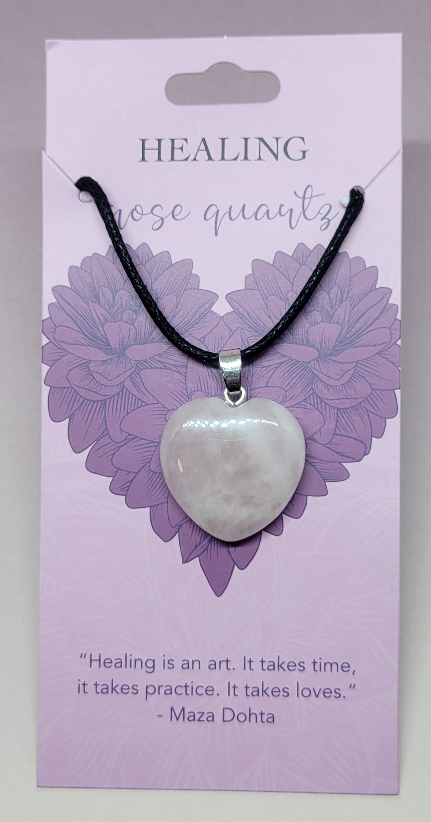 Heart Shaped Crystal Necklace Pendant